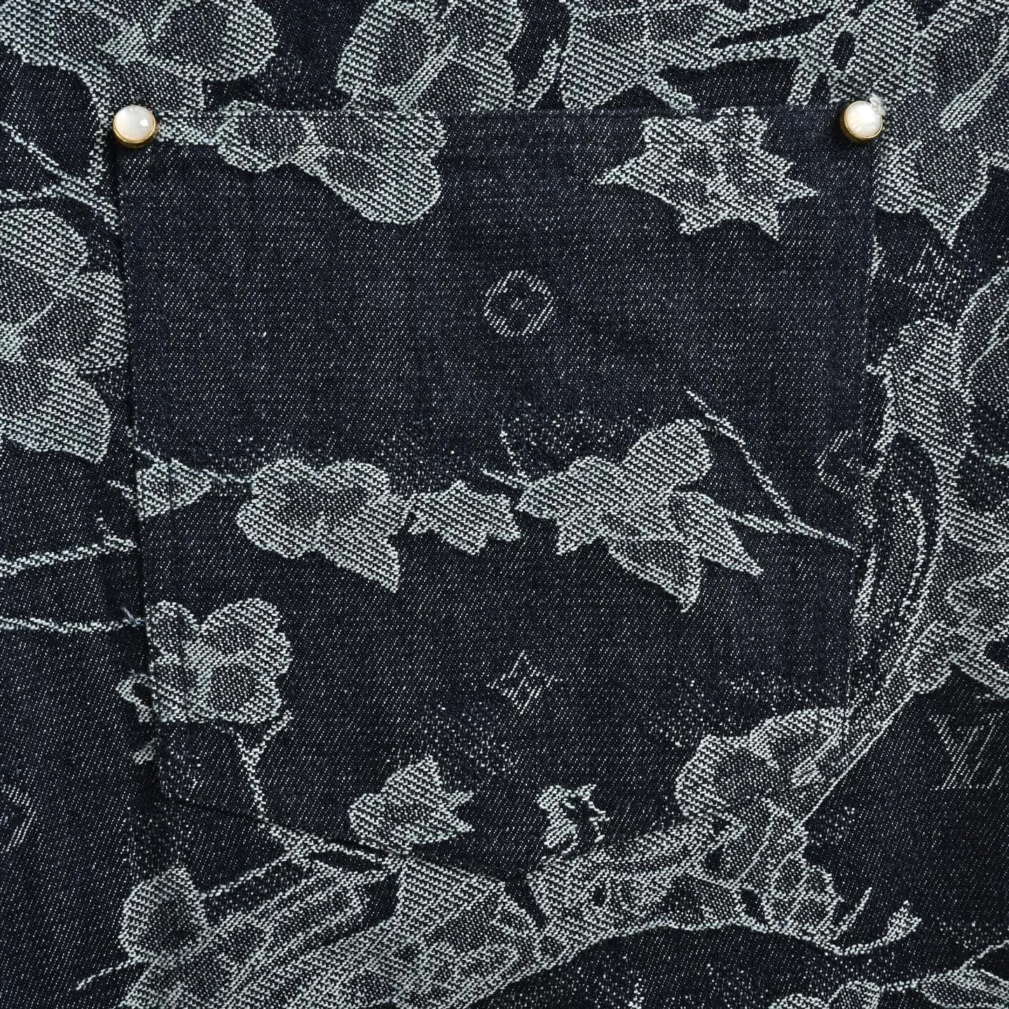 Louis Vuitton/Louis Vuitton floral denim suit shorts